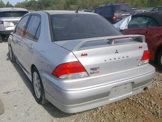 JA3AJ86E83U110261 - 2003 MITSUBISHI LANCER OZ SILVER photo 3