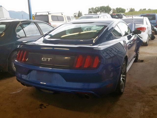 1FA6P8CF2H5281324 - 2017 FORD MUSTANG GT BLUE photo 4