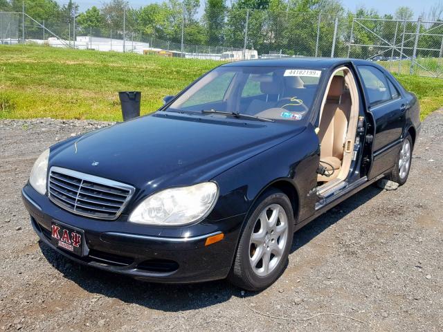 WDBNG83J13A343353 - 2003 MERCEDES-BENZ S 430 4MAT BLACK photo 2