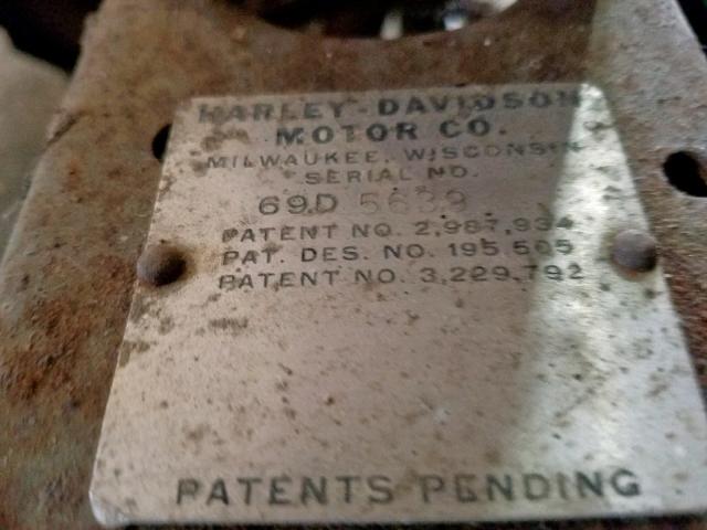69D5638 - 1967 HARLEY-DAVIDSON GOLF CART YELLOW photo 10