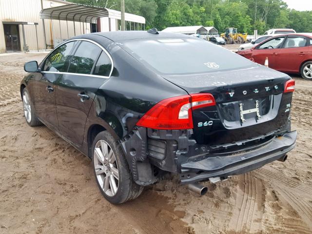 YV1902FH7D2233278 - 2013 VOLVO S60 T6 BLACK photo 3