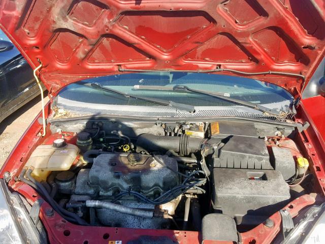 1FAFP33P03W332964 - 2003 FORD FOCUS LX RED photo 7