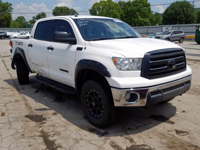 5TFDW5F13CX217826 - 2012 TOYOTA TUNDRA CRE WHITE photo 1