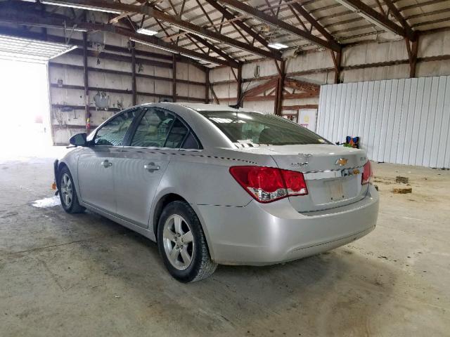 1G1PF5SC5C7331422 - 2012 CHEVROLET CRUZE LT SILVER photo 3