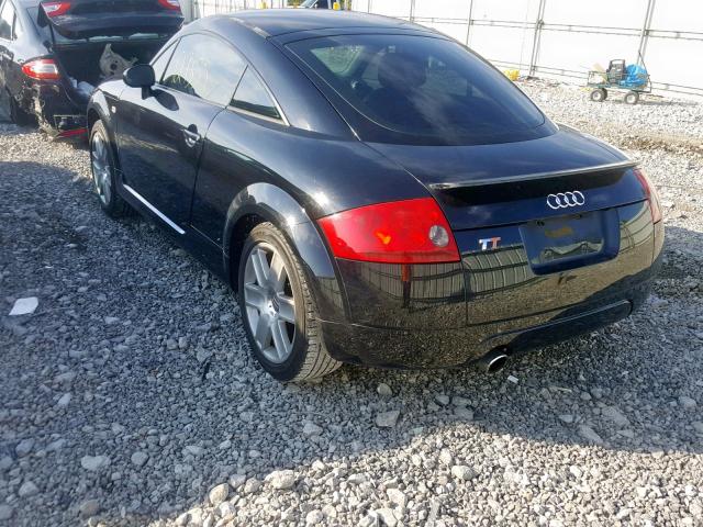 TRUSC28N241013978 - 2004 AUDI TT BLACK photo 3