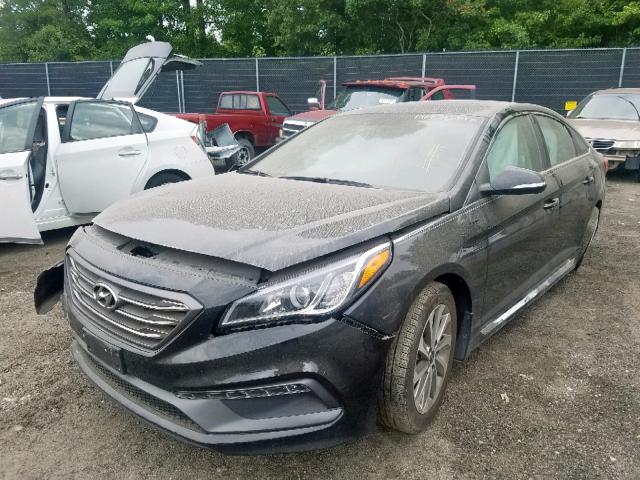 5NPE34AF1HH473864 - 2017 HYUNDAI SONATA SPO GRAY photo 2