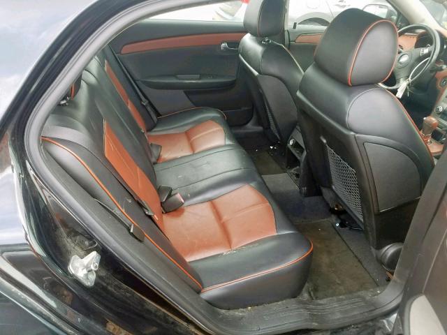 1G1ZK577584223164 - 2008 CHEVROLET MALIBU LTZ შავი ფოტო 6