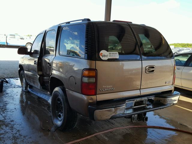 1GKEC13V73R297928 - 2003 GMC YUKON TAN photo 3