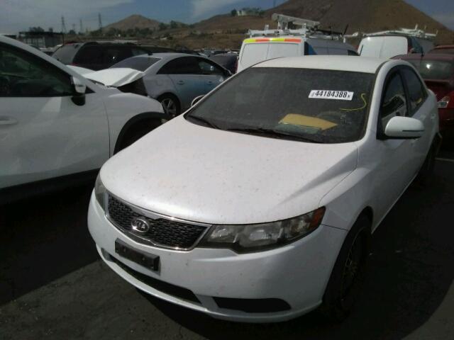 KNAFU4A28B5344281 - 2011 KIA FORTE EX WHITE photo 2