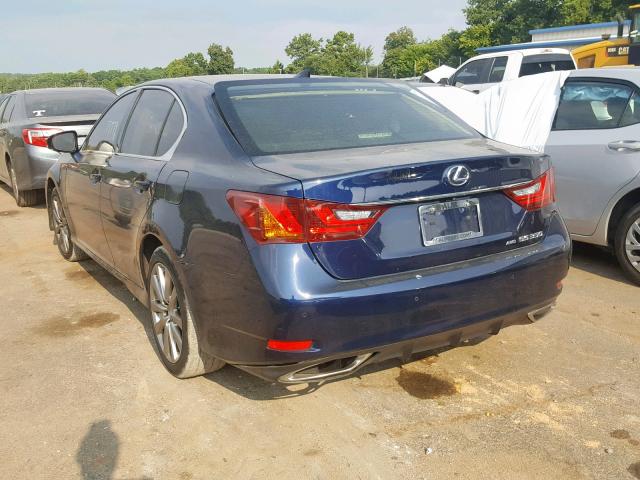 JTHCE1BL9FA004805 - 2015 LEXUS GS 350 BLUE photo 3