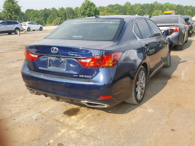 JTHCE1BL9FA004805 - 2015 LEXUS GS 350 BLUE photo 4