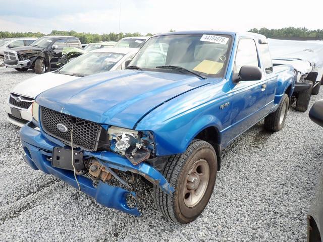 1FTZR45U12PA25015 - 2002 FORD RANGER SUP BLUE photo 2