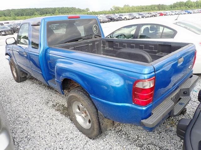 1FTZR45U12PA25015 - 2002 FORD RANGER SUP BLUE photo 3