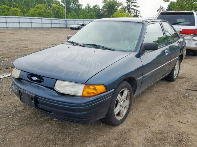 3FASP11J6TR148701 - 1996 FORD ESCORT LX GREEN photo 2