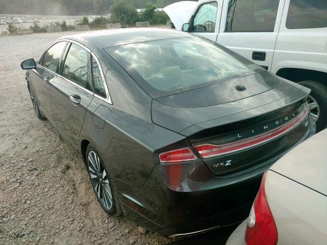 3LN6L5LU8JR607645 - 2018 LINCOLN MKZ HYBRID GRAY photo 3