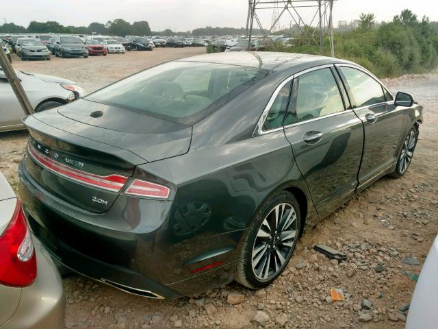 3LN6L5LU8JR607645 - 2018 LINCOLN MKZ HYBRID GRAY photo 4