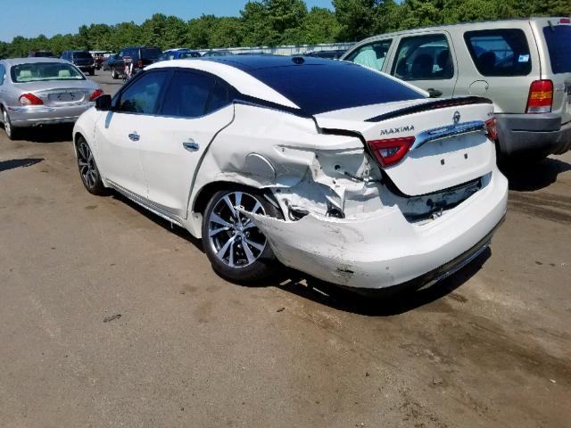 1N4AA6AP1HC378649 - 2017 NISSAN MAXIMA 3.5 WHITE photo 3