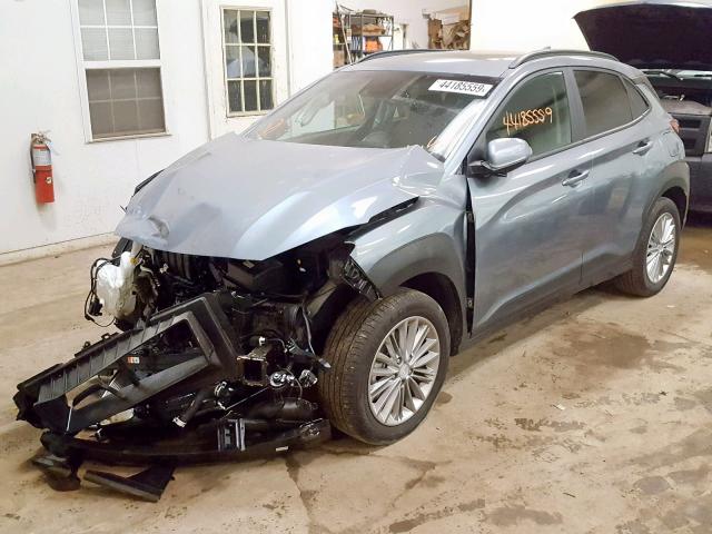 KM8K6CAA5KU319868 - 2019 HYUNDAI KONA SEL SILVER photo 2