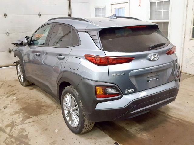 KM8K6CAA5KU319868 - 2019 HYUNDAI KONA SEL SILVER photo 3