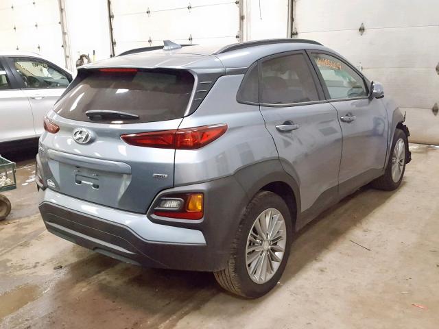 KM8K6CAA5KU319868 - 2019 HYUNDAI KONA SEL SILVER photo 4