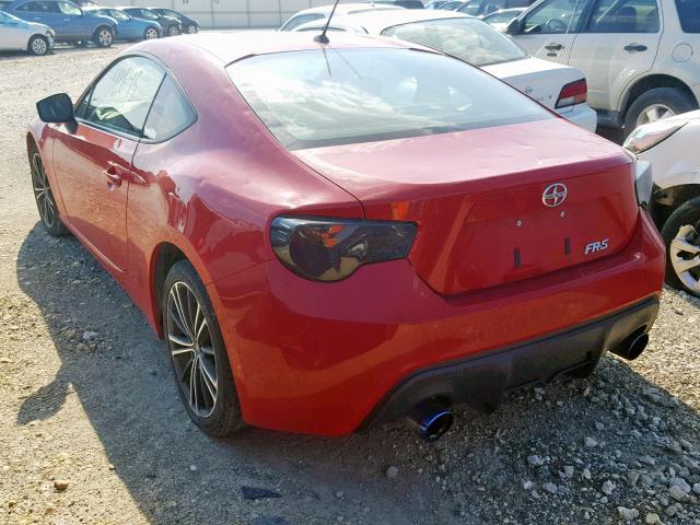 JF1ZNAA11D2706223 - 2013 TOYOTA SCION FR-S RED photo 3