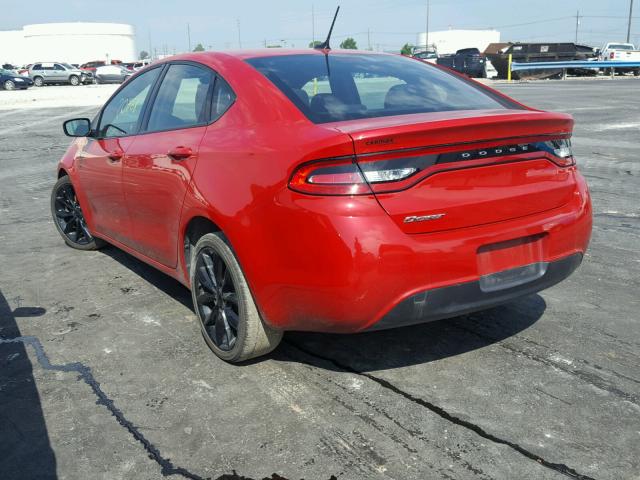 1C3CDFFA5GD820232 - 2016 DODGE DART SXT S RED photo 3