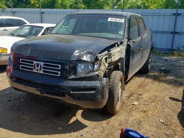 2HJYK16428H000016 - 2008 HONDA RIDGELINE BLACK photo 2