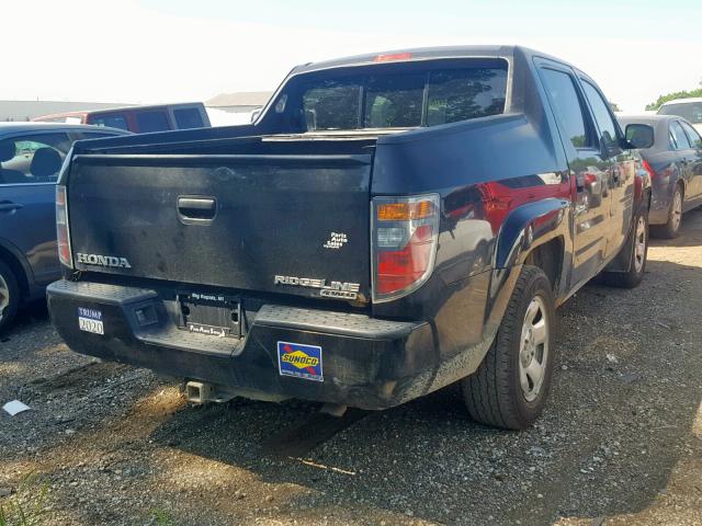 2HJYK16428H000016 - 2008 HONDA RIDGELINE BLACK photo 4