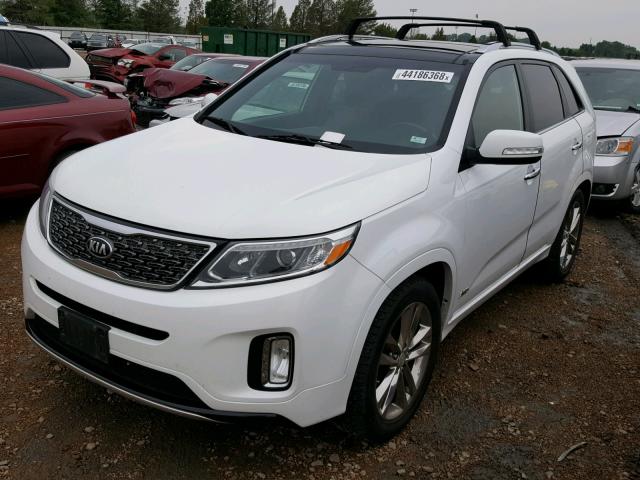 5XYKWDA79EG439306 - 2014 KIA SORENTO SX WHITE photo 2