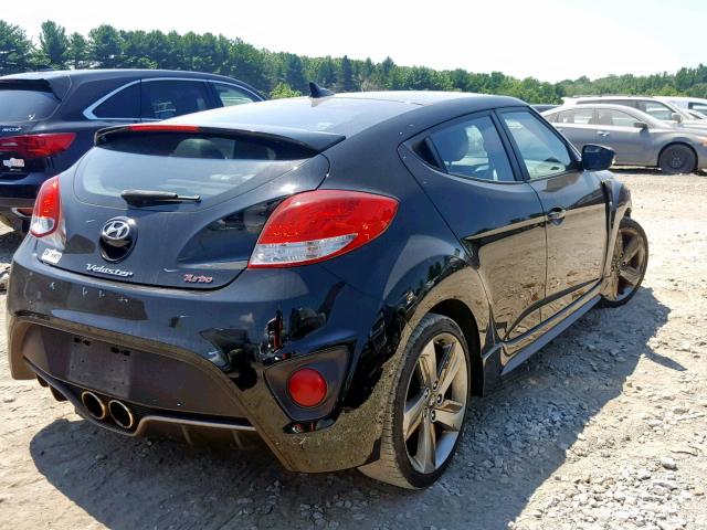 KMHTC6AE6DU131722 - 2013 HYUNDAI VELOSTER T BLACK photo 4