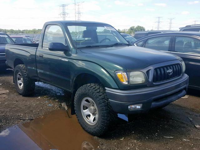 5TEPM62N02Z897919 - 2002 TOYOTA TACOMA GREEN photo 1