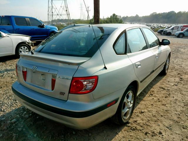 KMHDN56D45U137528 - 2005 HYUNDAI ELANTRA GL GRAY photo 4