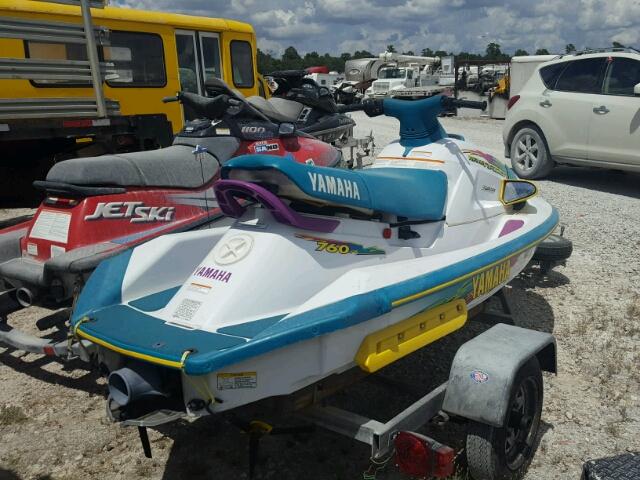 2653C696 - 1996 YAMAHA WAVERUNNER WHITE photo 4