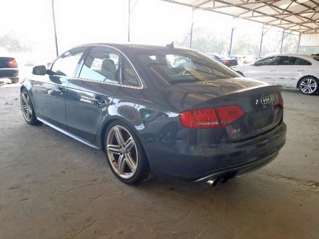 WAUKGAFL9AA029856 - 2010 AUDI S4 PRESTIG BLUE photo 3