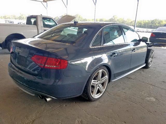 WAUKGAFL9AA029856 - 2010 AUDI S4 PRESTIG BLUE photo 4