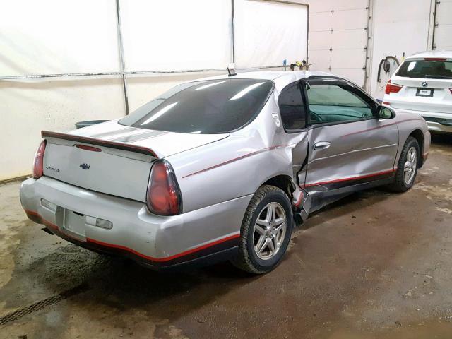 2G1WX15K959269285 - 2005 CHEVROLET MONTE CARL SILVER photo 4