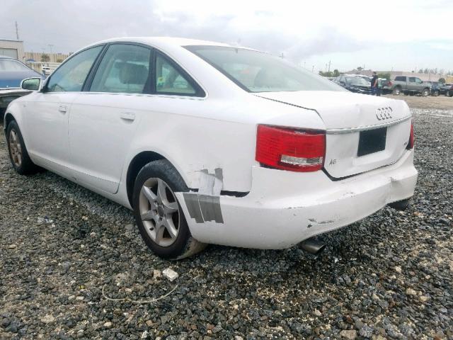 WAUAH74F07N099157 - 2007 AUDI A6 3.2 WHITE photo 3