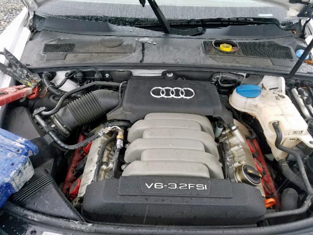 WAUAH74F07N099157 - 2007 AUDI A6 3.2 WHITE photo 7