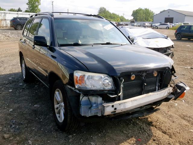 JTEDW21A960014079 - 2006 TOYOTA HIGHLANDER BLACK photo 1