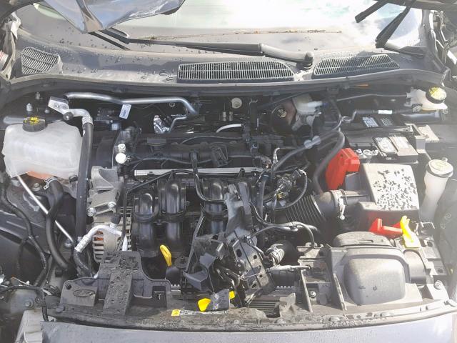 3FADP4BJXKM113454 - 2019 FORD FIESTA SE GRAY photo 7