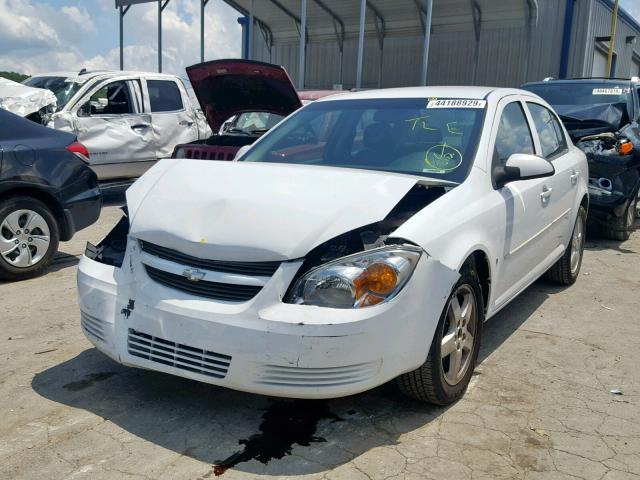 1G1AT58H097186686 - 2009 CHEVROLET COBALT LT WHITE photo 2