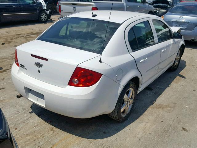 1G1AT58H097186686 - 2009 CHEVROLET COBALT LT WHITE photo 4