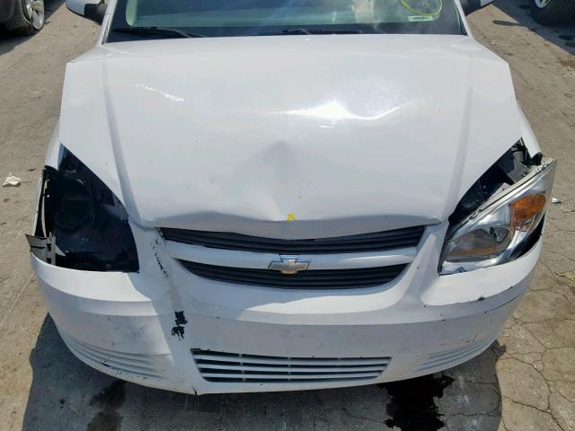 1G1AT58H097186686 - 2009 CHEVROLET COBALT LT WHITE photo 7