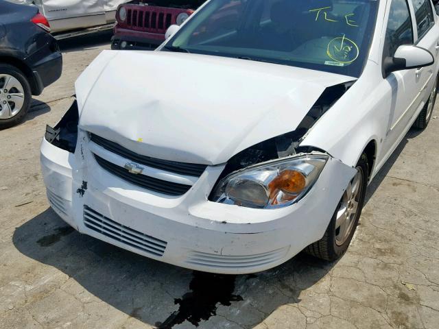 1G1AT58H097186686 - 2009 CHEVROLET COBALT LT WHITE photo 9