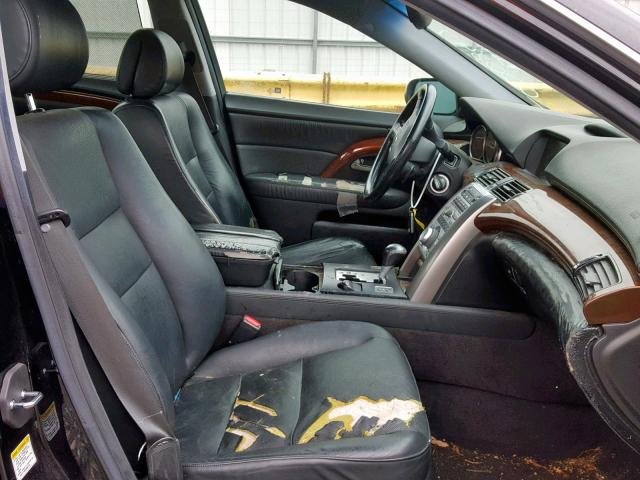 JH4KB16515C000847 - 2005 ACURA RL BLACK photo 5