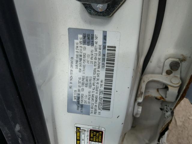 JM3TB38V490170567 - 2009 MAZDA CX-9 WHITE photo 10