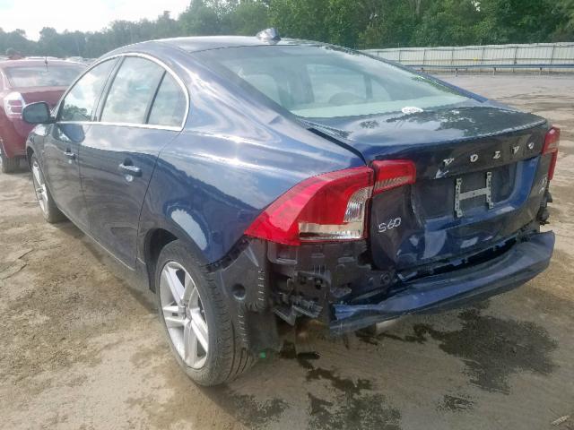 YV1612TK9F1350613 - 2015 VOLVO S60 PREMIE BLUE photo 3