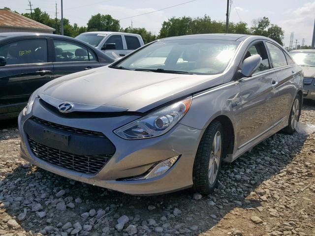 KMHEC4A49CA041646 - 2012 HYUNDAI SONATA HYB SILVER photo 2