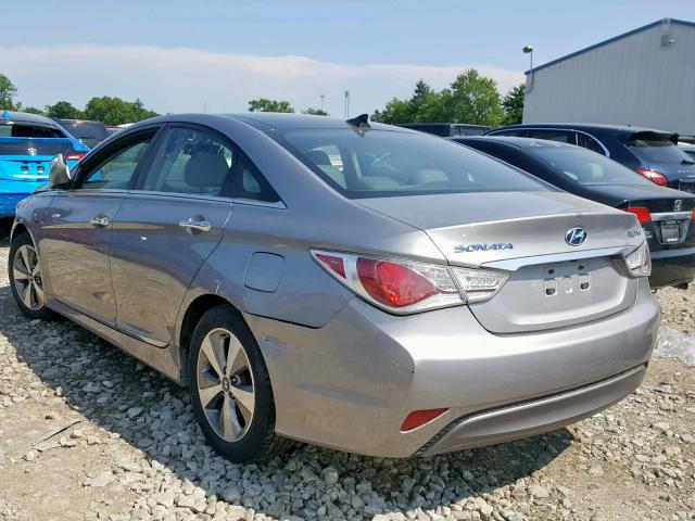 KMHEC4A49CA041646 - 2012 HYUNDAI SONATA HYB SILVER photo 3