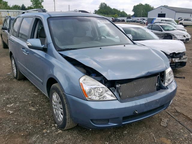 KNDMG4C7XB6378131 - 2011 KIA SEDONA LX BLUE photo 1